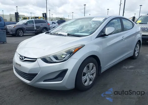 2016 Hyundai Elantra Se from USA, damaged, VIN 5NPDH4AE1GH727219